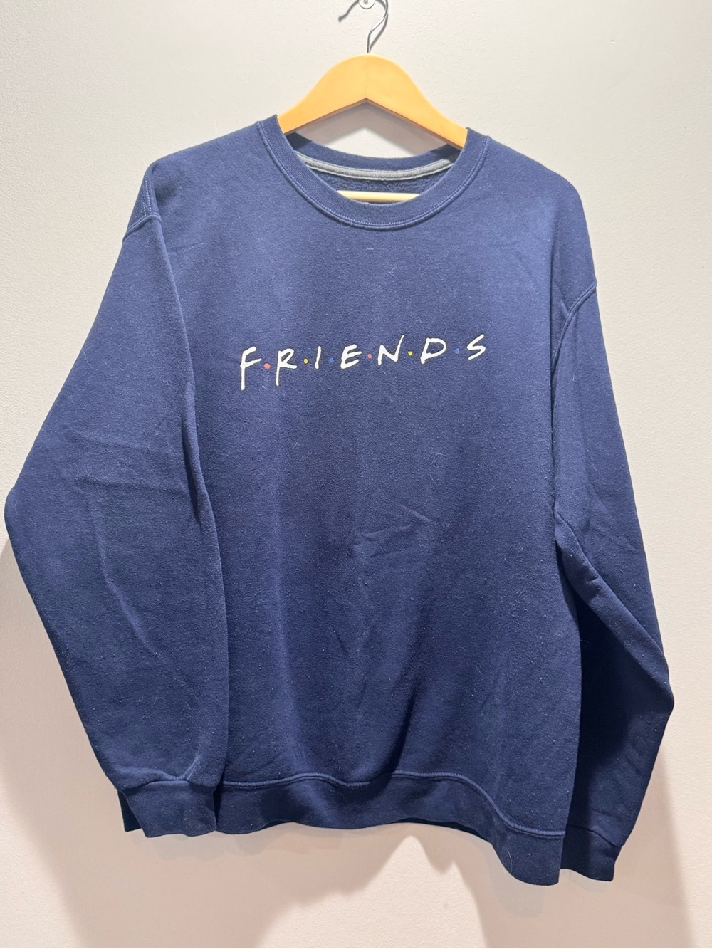 Fruit of the Loom Navy FRIENDS Crewneck Sweater